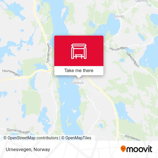 Urnesvegen map