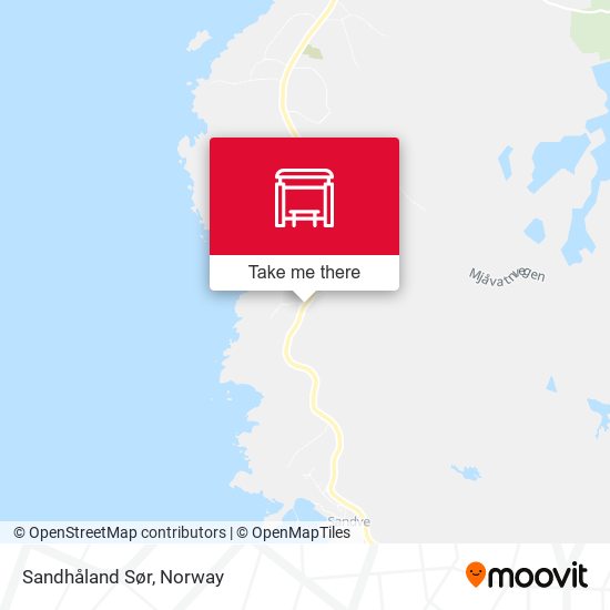 Sandhåland Sør map