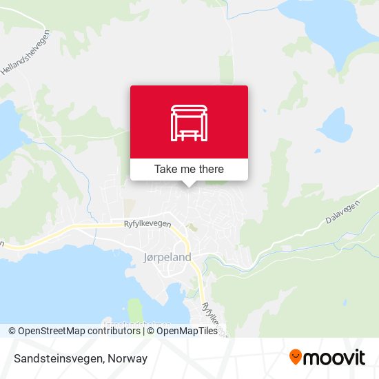 Sandsteinsvegen map