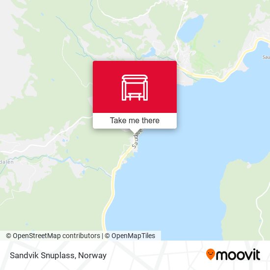 Sandvik Snuplass map