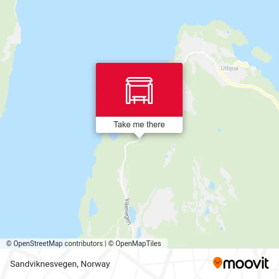 Sandviknesvegen map