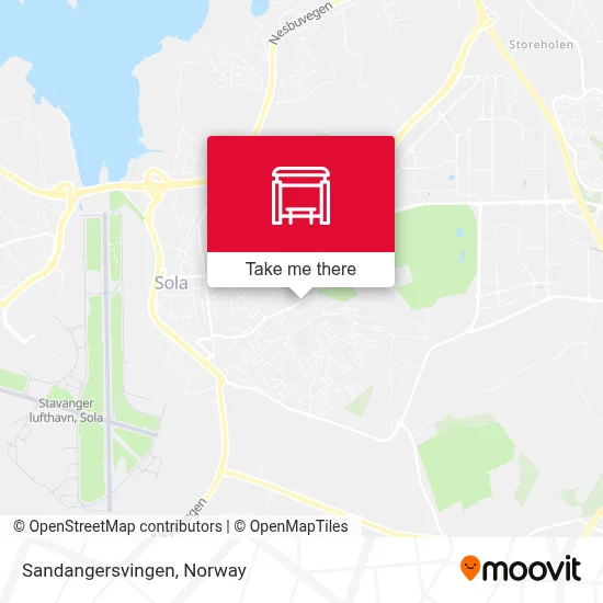 Sandangersvingen map