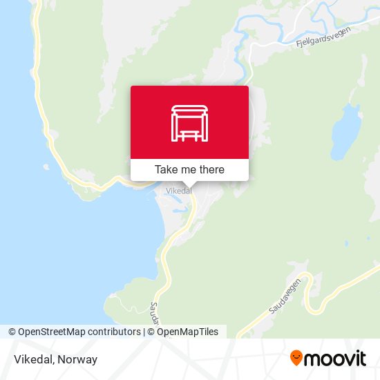 Vikedal map