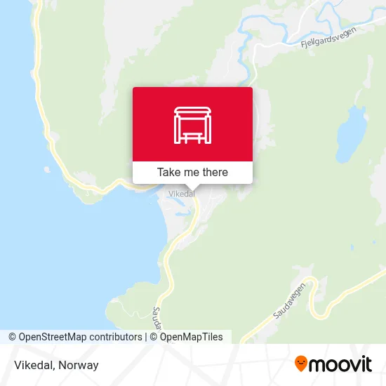 Vikedal map