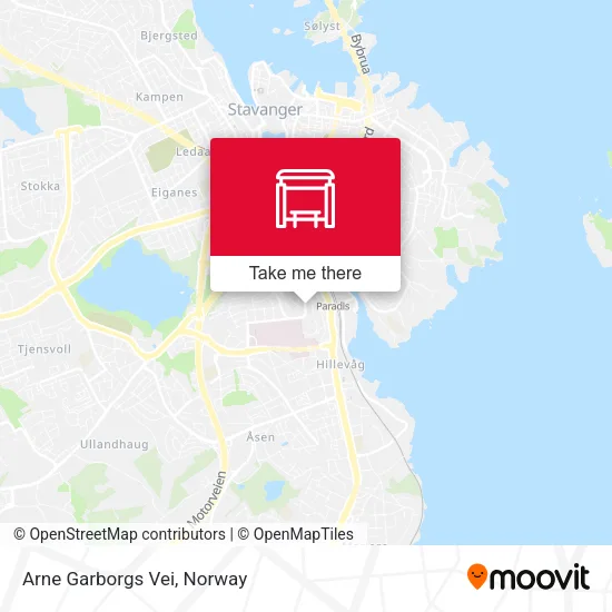 Arne Garborgs Vei map