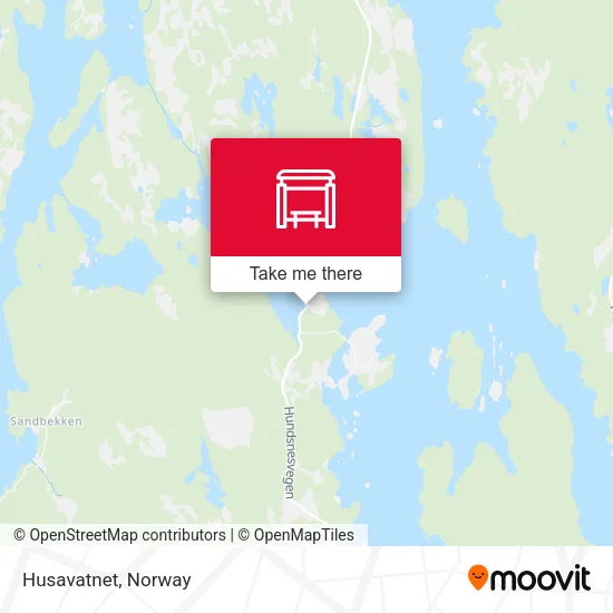 Husavatnet map