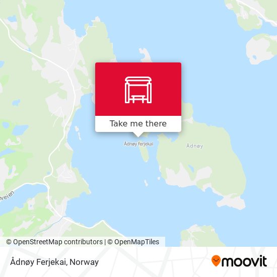 Ådnøy Ferjekai map