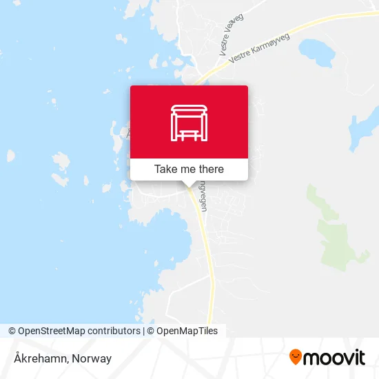 Åkrehamn map