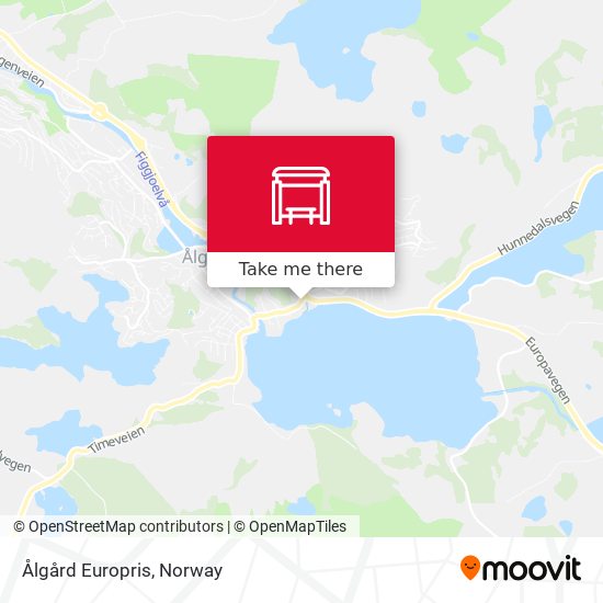 Ålgård Europris map