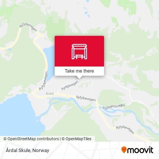 Årdal Skule map