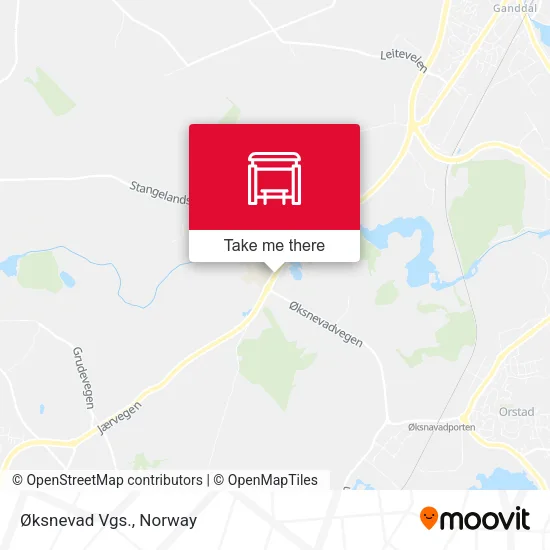 Øksnevad Vgs. map