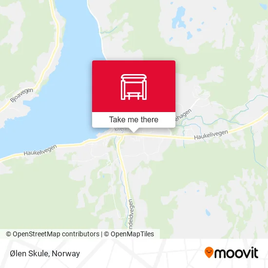 Ølen Skule map