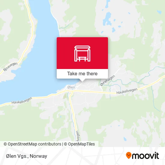 Ølen Vgs. map