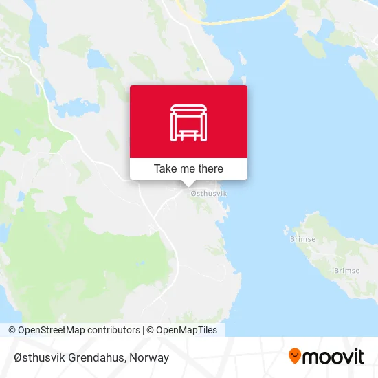 Østhusvik Grendahus map