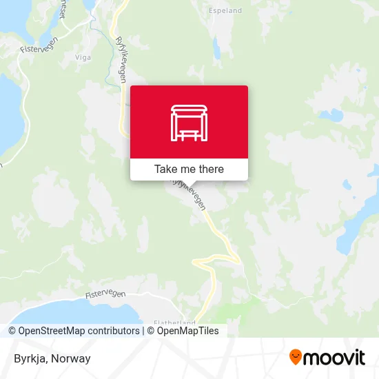 Byrkja map
