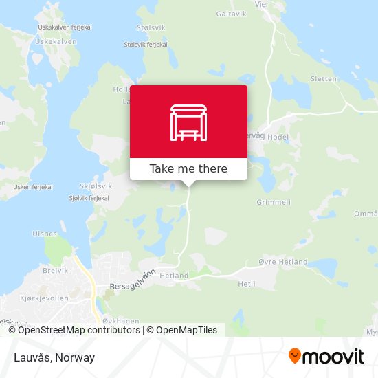 Lauvås map