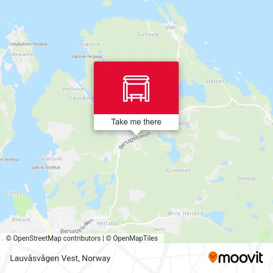 Lauvåsvågen Vest map