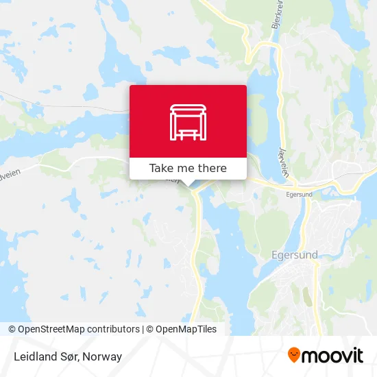 Leidland Sør map
