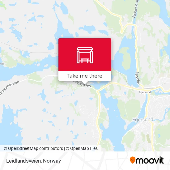 Leidlandsveien map