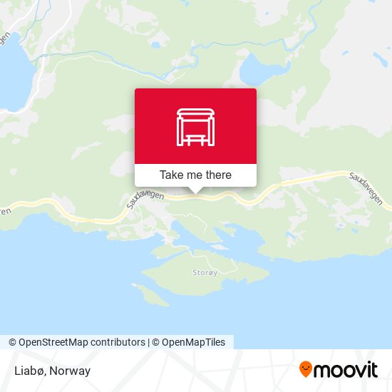 Liabø map