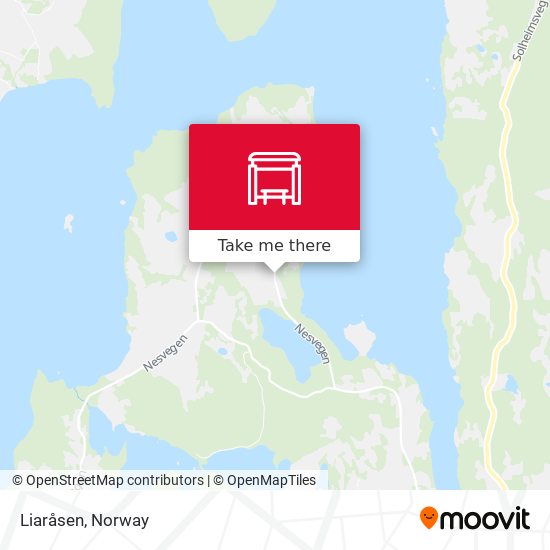 Liaråsen map