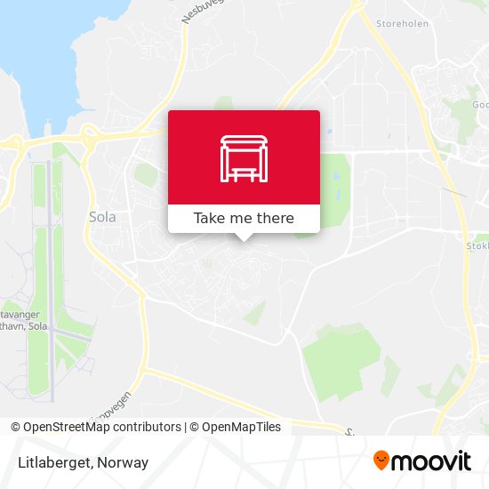 Litlaberget map