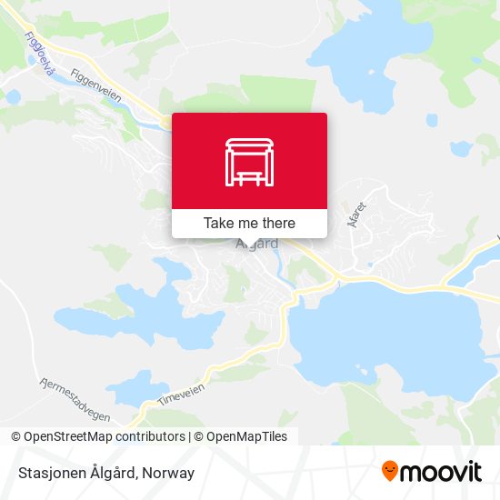 Stasjonen Ålgård map