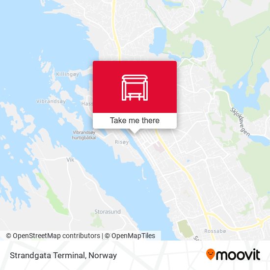 Strandgata Terminal map
