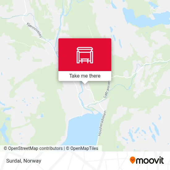 Surdal map