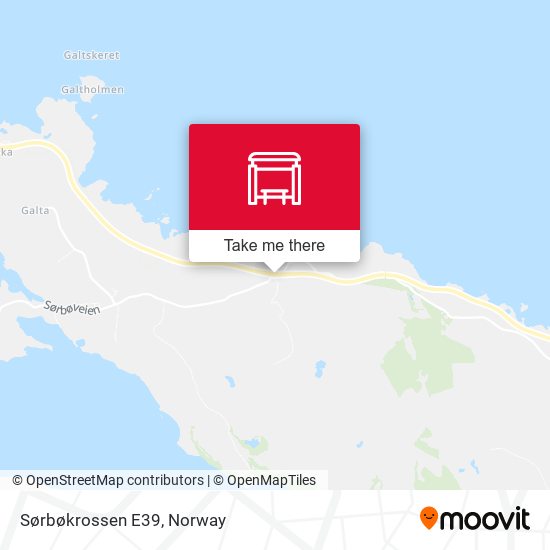 Sørbøkrossen E39 map