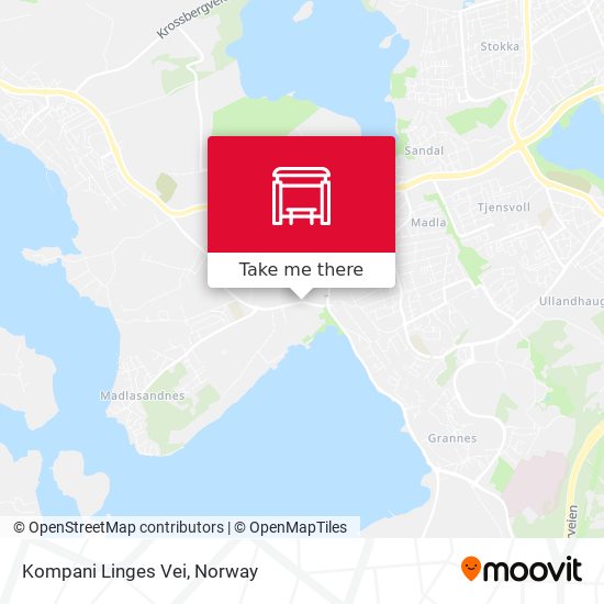 Kompani Linges Vei map