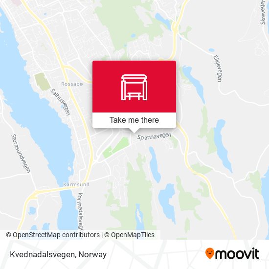 Kvednadalsvegen map