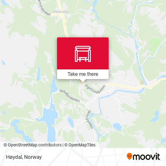 Høydal map