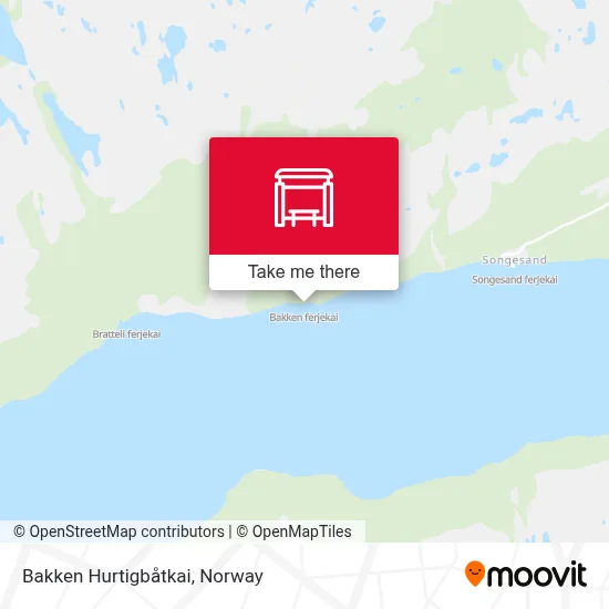Bakken Hurtigbåtkai map