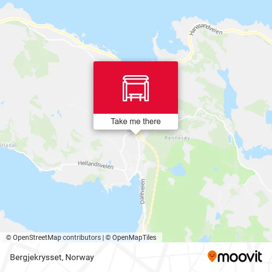 Bergjekrysset map