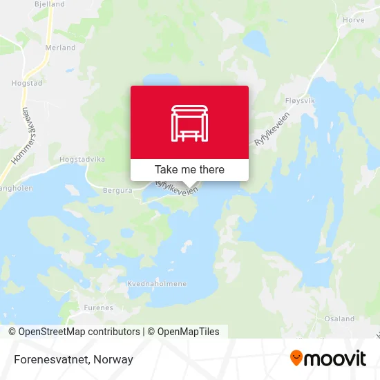 Forenesvatnet map