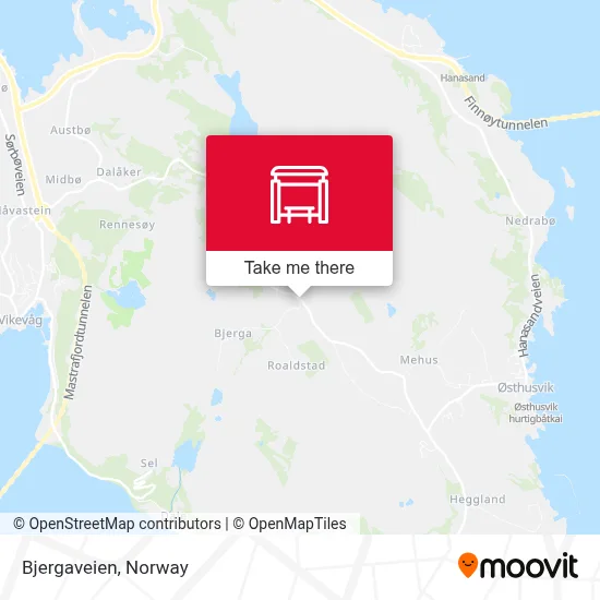 Bjergaveien map