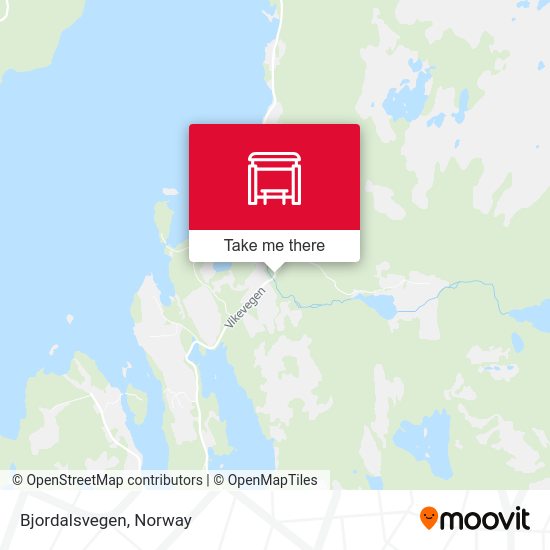 Bjordalsvegen map
