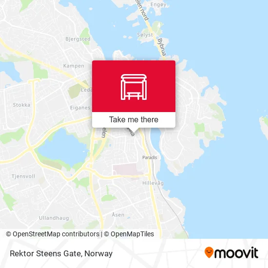 Rektor Steens Gate map