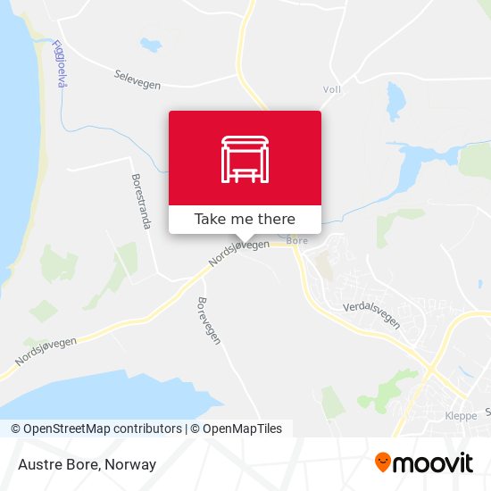 Austre Bore map