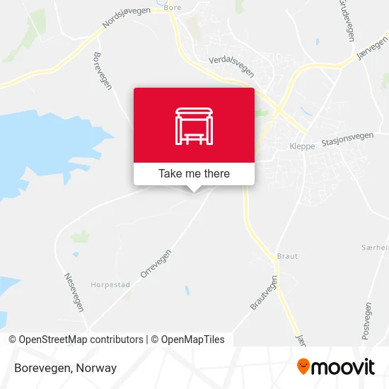 Borevegen map