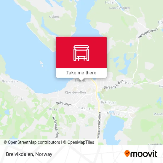 Breivikdalen map