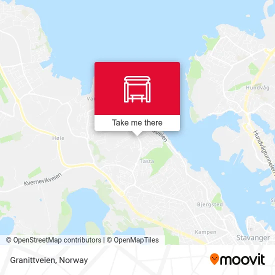 Granittveien map