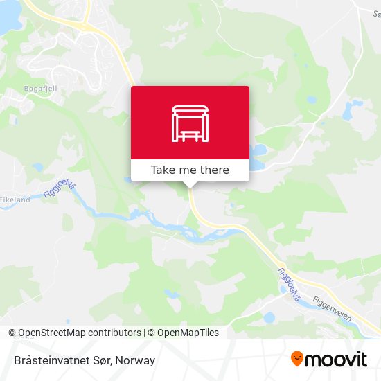 Bråsteinvatnet Sør map
