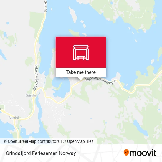 Grindafjord Feriesenter map