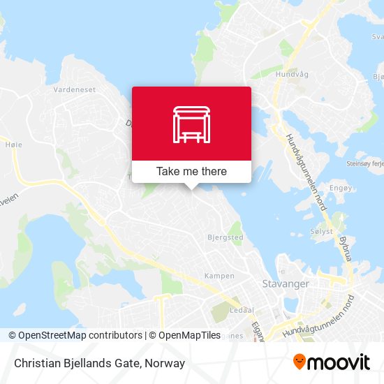 Christian Bjellands Gate map