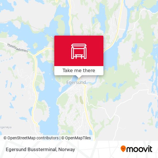 Egersund Bussterminal map