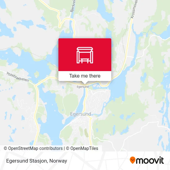 Egersund Stasjon map