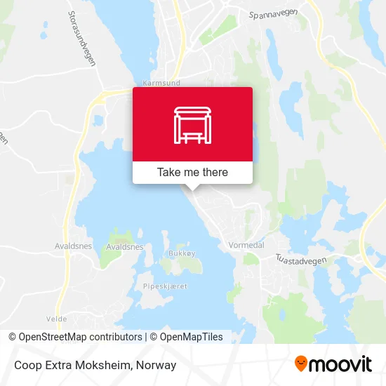 Coop Extra Moksheim map