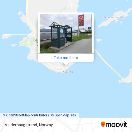 Valderhaugstrand map